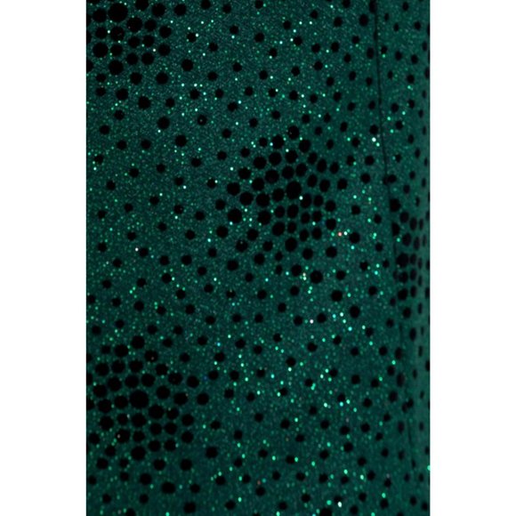 Derman Green Spotted Pattern Silvery Fabric Tuxedo - Picture 2 of 7